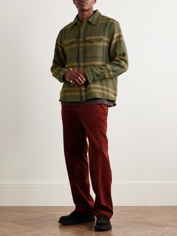 Checked Cotton-Twill Jacket - OU Checked Cotton-Twill Jacket - OU
