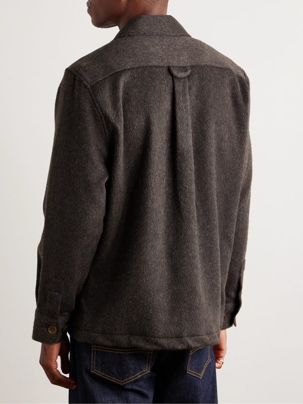 Brushed Wool-Blend Overshirt - BK