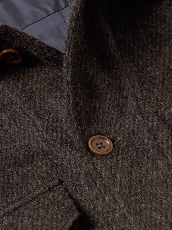 Brushed Wool-Blend Overshirt - CU