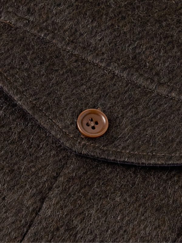 Brushed Wool-Blend Overshirt - E1