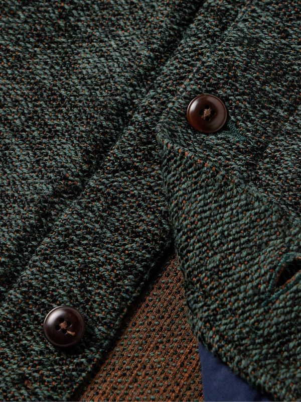 Jacquard-Knit Cotton-Blend Overshirt - CU Jacquard-Knit Cotton-Blend Overshirt - CU