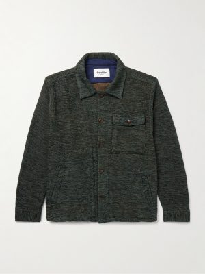 Jacquard-Knit Cotton-Blend Overshirt Jacquard-Knit Cotton-Blend Overshirt
