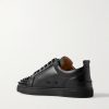 Louis Junior Spikes Cap-Toe Leather Sneakers - BK