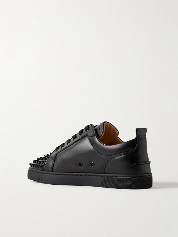Louis Junior Spikes Cap-Toe Leather Sneakers - BK