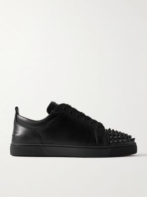 Louis Junior Spikes Cap-Toe Leather Sneakers Louis Junior Spikes Cap-Toe Leather Sneakers