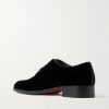 Chambeliss Night Velvet Derby Shoes - BK