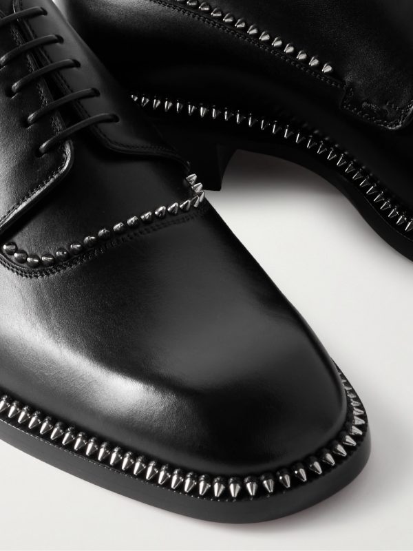 Cocoriclou Studded Leather Derby Shoes - CU Cocoriclou Studded Leather Derby Shoes - CU