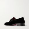 Chambelimoc Night Strass Embellished Velvet Loafers - BK