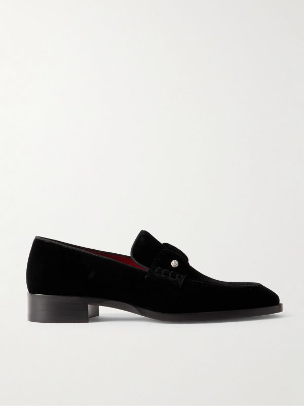 Chambelimoc Night Strass Embellished Velvet Loafers