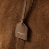 Leather-Trimmed Suede Tote Bag - CU Leather-Trimmed Suede Tote Bag - CU
