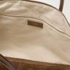 Leather-Trimmed Suede Tote Bag - E1 Leather-Trimmed Suede Tote Bag - E1