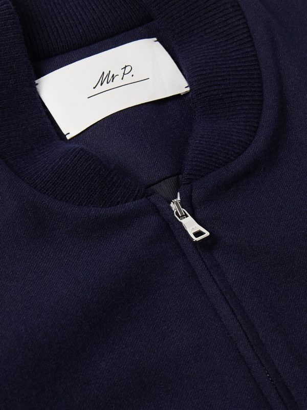 Padded Cashmere-Blend Bomber Jacket - CU Padded Cashmere-Blend Bomber Jacket - CU
