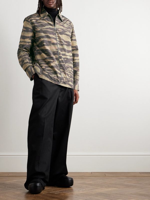 Camouflage-Print Shell Overshirt - OU Camouflage-Print Shell Overshirt - OU