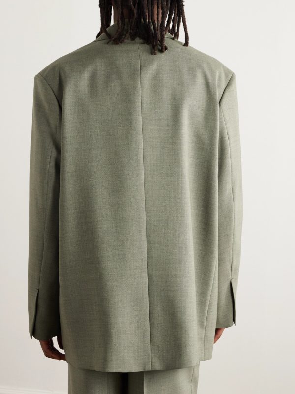 Mohair and Wool-Blend Blazer - BK Mohair and Wool-Blend Blazer - BK