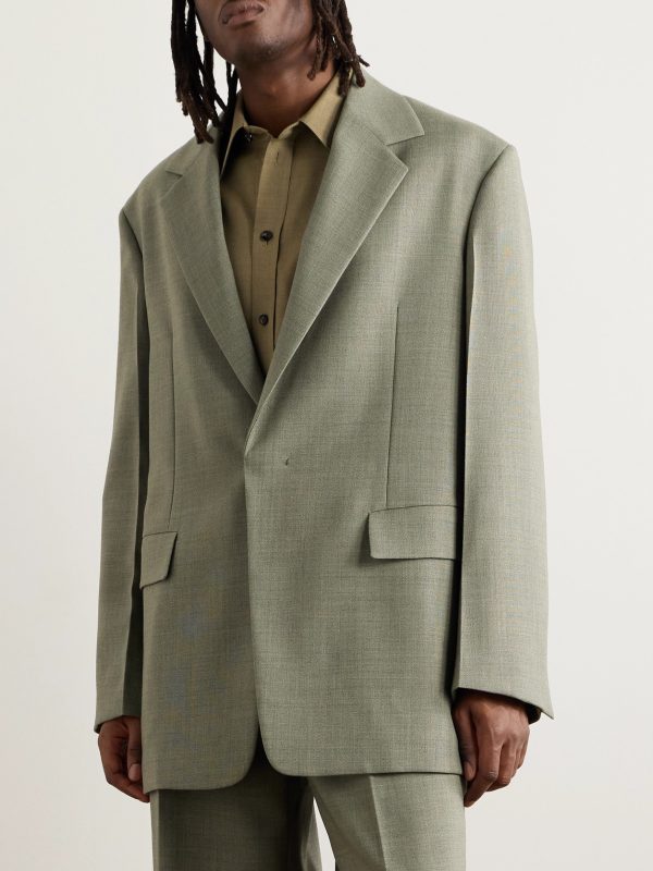 Mohair and Wool-Blend Blazer - FR Mohair and Wool-Blend Blazer - FR