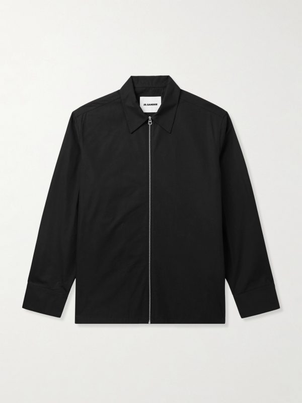 Organic Cotton-Twill Zip-Up Overshirt Organic Cotton-Twill Zip-Up Overshirt