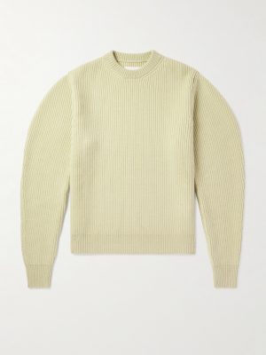 Ribbed Boiled-Wool Sweater