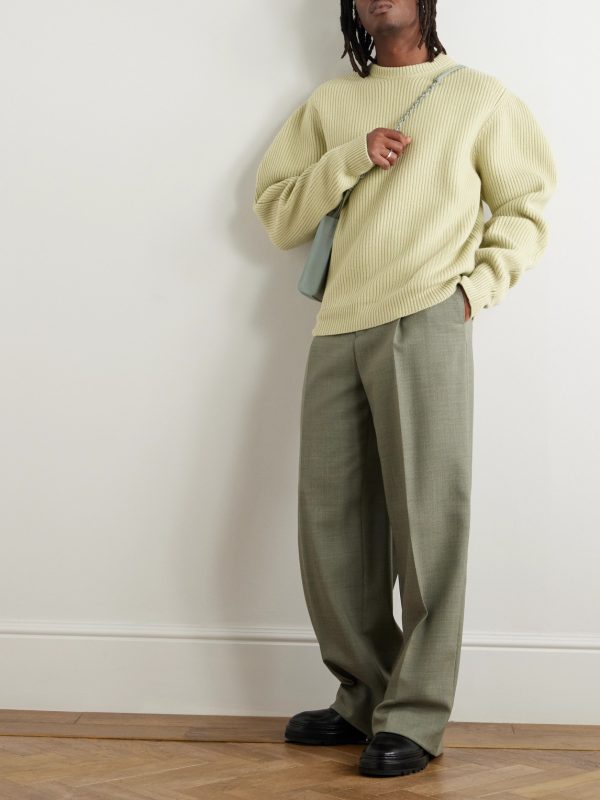 Ribbed Boiled-Wool Sweater - OU