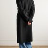 Double-Breasted Belted Double-Faced Cashmere Coat - BK Double-Breasted Belted Double-Faced Cashmere Coat - BK