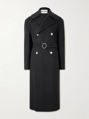 Double-Breasted Belted Double-Faced Cashmere Coat