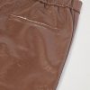Straight-Leg Glossed Textured-Leather Trousers - CU Straight-Leg Glossed Textured-Leather Trousers - CU