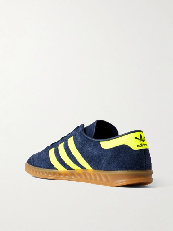 Hamburg Leather-Trimmed Suede Sneakers - BK