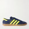 Hamburg Leather-Trimmed Suede Sneakers