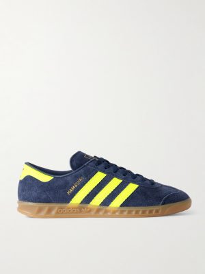 Hamburg Leather-Trimmed Suede Sneakers Hamburg Leather-Trimmed Suede Sneakers