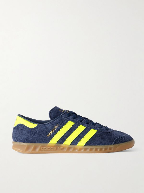 Hamburg Leather-Trimmed Suede Sneakers