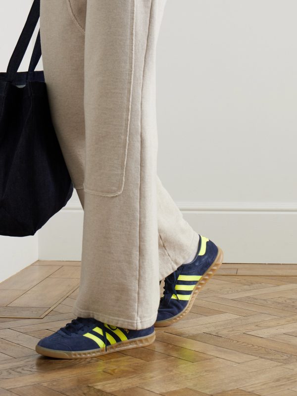 Hamburg Leather-Trimmed Suede Sneakers - OU