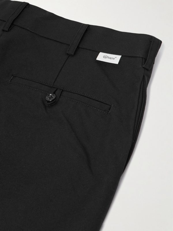 Straight-Leg Cropped Logo-Appliquéd Twill Trousers - CU