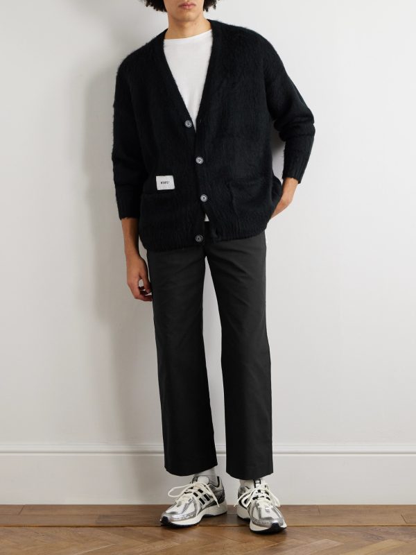 Straight-Leg Cropped Logo-Appliquéd Twill Trousers - OU