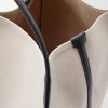 Bale Extra Large Leather-Trimmed Canvas Tote Bag - E1