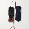 Leather-Trimmed Ski Gloves