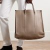 Beam Large Full-Grain Leather Tote Bag - OU Beam Large Full-Grain Leather Tote Bag - OU