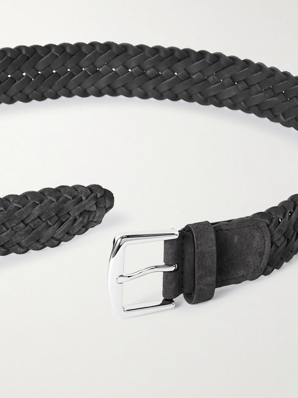 Asavelt 4cm Braided Suede Belt - E1