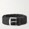 Asavelt 4cm Braided Suede Belt