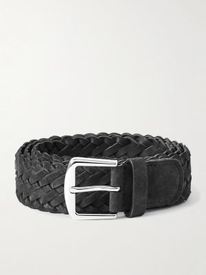 Asavelt 4cm Braided Suede Belt