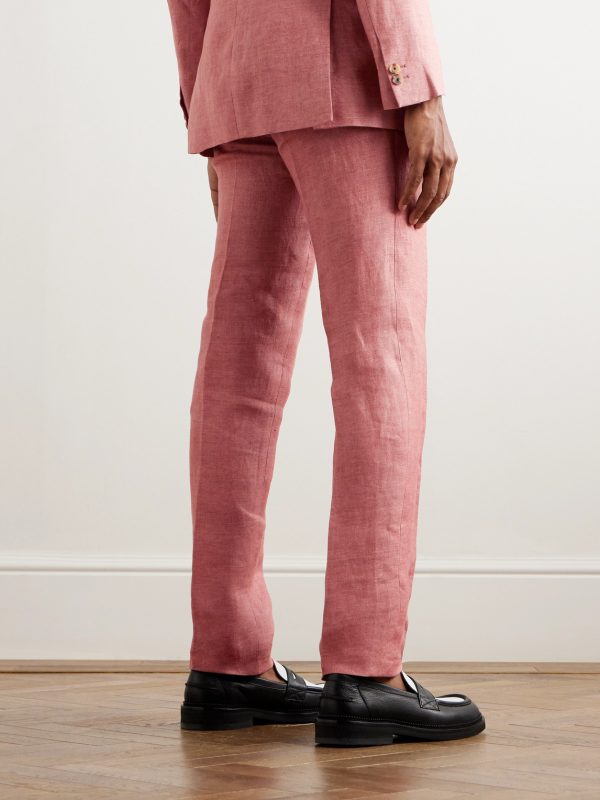 Phillip Tapered Linen Suit Trousers - BK Phillip Tapered Linen Suit Trousers - BK