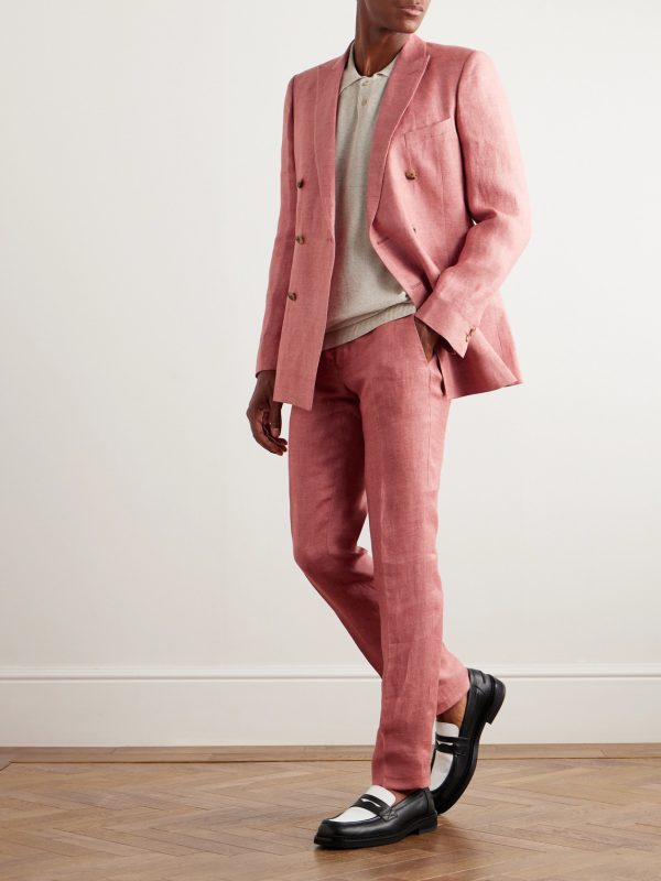 Phillip Tapered Linen Suit Trousers - OU Phillip Tapered Linen Suit Trousers - OU