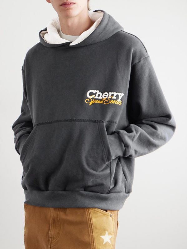 Speed Series Garment-Dyed Printed Cotton-Jersey Hoodie - FR Speed Series Garment-Dyed Printed Cotton-Jersey Hoodie - FR