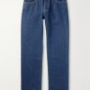 Straight-Leg Logo-Embroidered Jeans Straight-Leg Logo-Embroidered Jeans