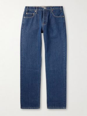 Straight-Leg Logo-Embroidered Jeans Straight-Leg Logo-Embroidered Jeans