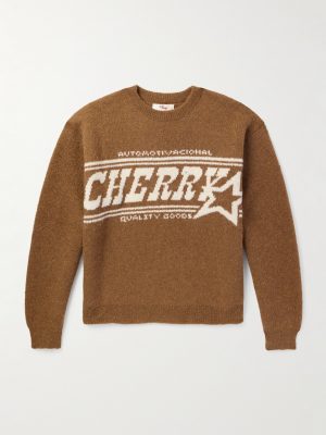 Jacquard-Knit Alpaca-Blend Sweater