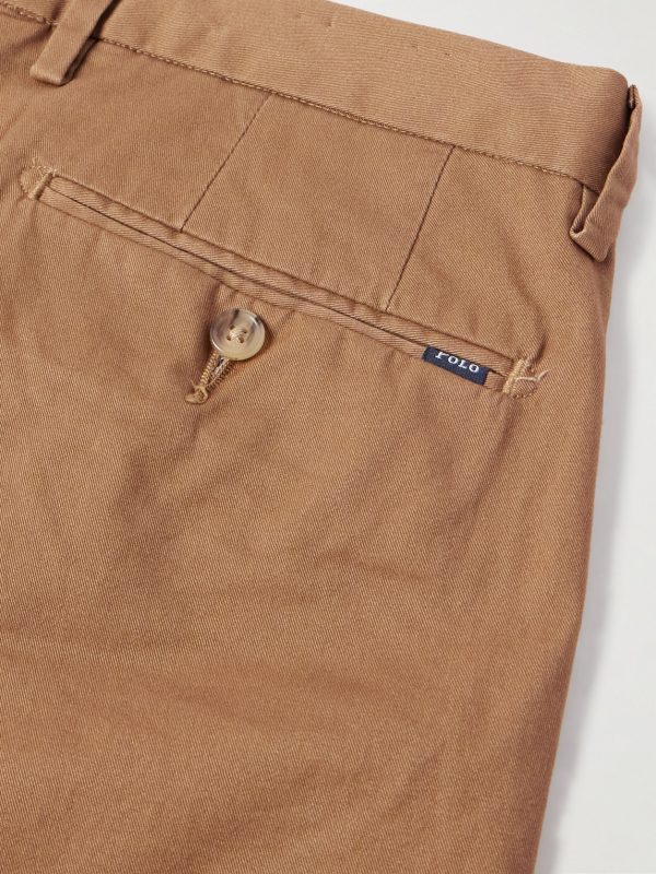 Straight-Leg Cotton-Blend Twill Trousers - CU Straight-Leg Cotton-Blend Twill Trousers - CU