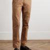 Straight-Leg Cotton-Blend Twill Trousers - FR Straight-Leg Cotton-Blend Twill Trousers - FR