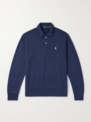 Logo-Embroidered Cotton-Jersey Sweatshirt Logo-Embroidered Cotton-Jersey Sweatshirt