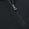 Logo-Embroidered Honeycomb-Knit Cotton Half-Zip Sweater - CU