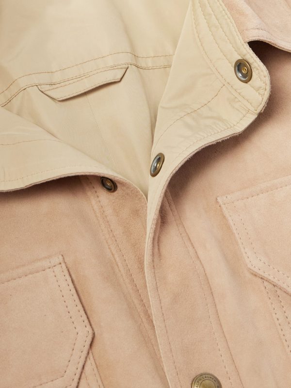 Reversible Logo-Appliquéd Suede and Shell Overshirt - CU Reversible Logo-Appliquéd Suede and Shell Overshirt - CU