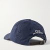 Logo-Embroidered Cotton-Blend Twill Baseball Cap - BK